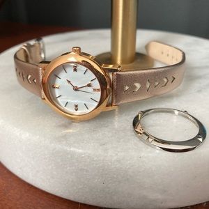 Stella & Dot Icon convertible watch in rose gold